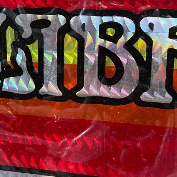 Vintage 1970s Libra Astrology Horoscope Decal Bumper Sticker Prism Prismatic - Picture 3 of 5